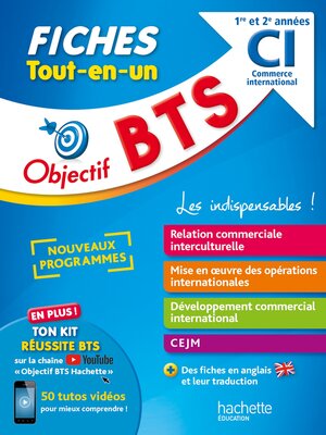 cover image of Objectif BTS Commerce international-- Fiches Tout-en-un